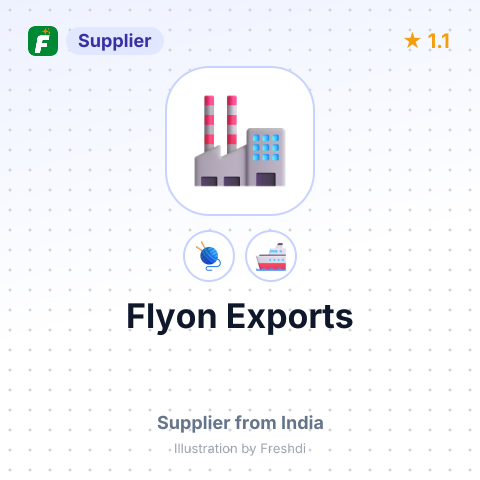 Flyon Exports  – summary card, no photo uploaded yet