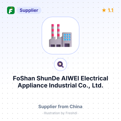 FoShan ShunDe AIWEI Electrical Appliance Industrial Co., Ltd. – summary card, no photo uploaded yet