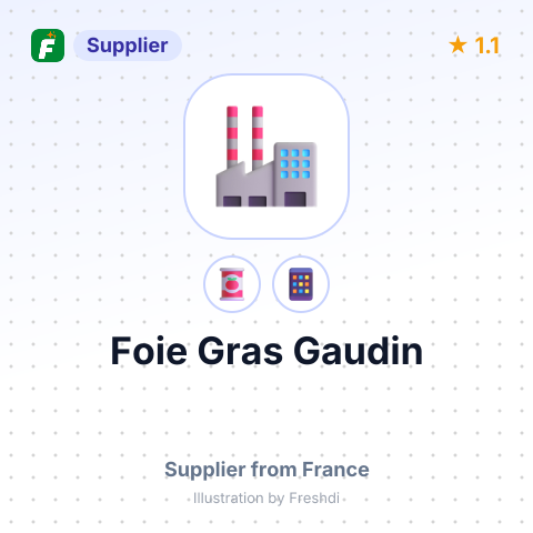 Foie Gras Gaudin  – summary card, no photo uploaded yet