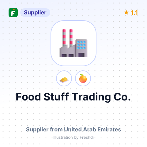 Food Stuff Trading Co. – summary card, no photo uploaded yet