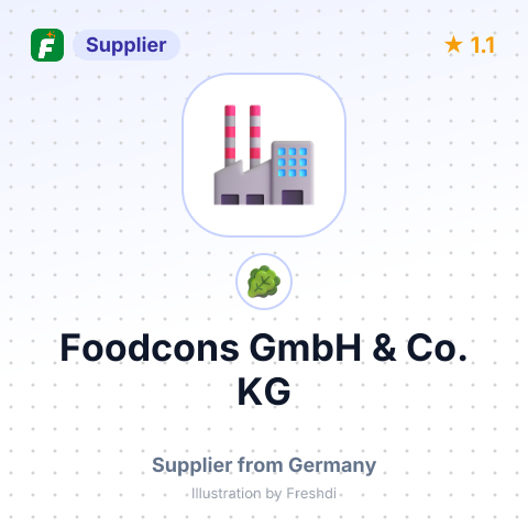 Foodcons GmbH & Co. KG – summary card, no photo uploaded yet