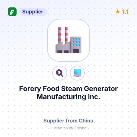 Forery Food Steam Generator Manufacturing Inc. – summary card, no photo uploaded yet