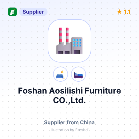 Foshan Aosilishi Furniture CO.,Ltd. – summary card, no photo uploaded yet