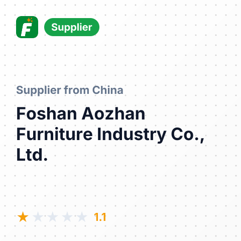 Foshan Aozhan Furniture Industry Co., Ltd. – summary card, no photo uploaded yet