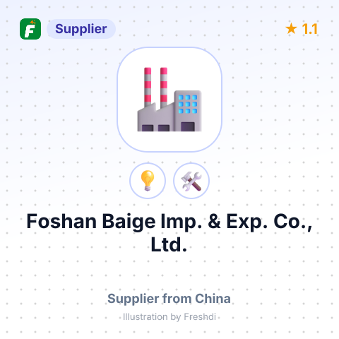 Foshan Baige Imp. & Exp. Co., Ltd. – summary card, no photo uploaded yet