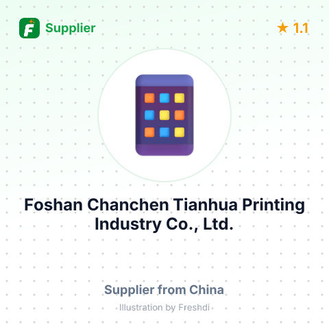 Foshan Chanchen Tianhua Printing Industry Co., Ltd. – summary card, no photo uploaded yet
