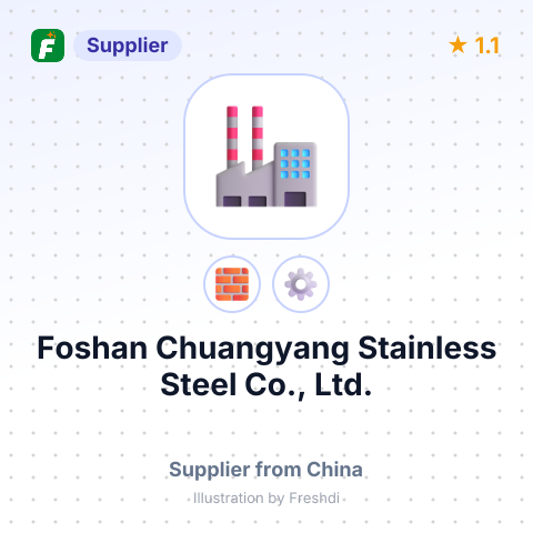 Foshan Chuangyang Stainless Steel Co., Ltd. – summary card, no photo uploaded yet