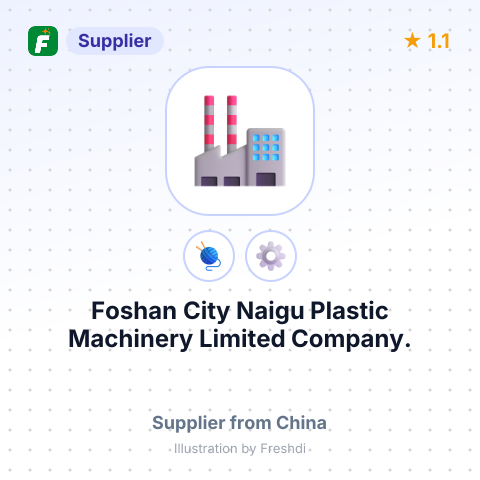 Foshan City Naigu Plastic Machinery Limited Company. – summary card, no photo uploaded yet