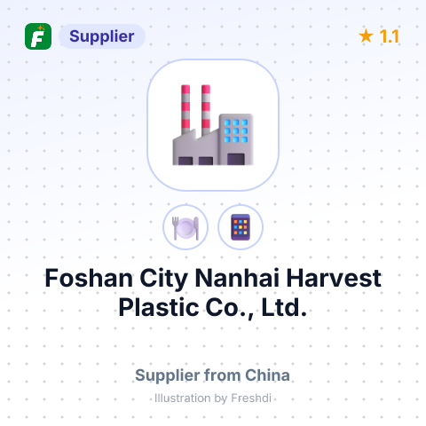 Foshan City Nanhai Harvest Plastic Co., Ltd. – summary card, no photo uploaded yet