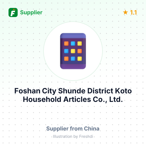 Foshan City Shunde District Koto Household Articles Co., Ltd. – summary card, no photo uploaded yet