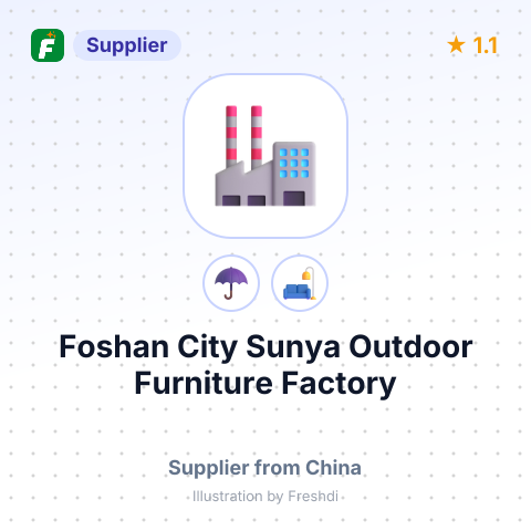 Foshan City Sunya Outdoor Furniture Factory – summary card, no photo uploaded yet
