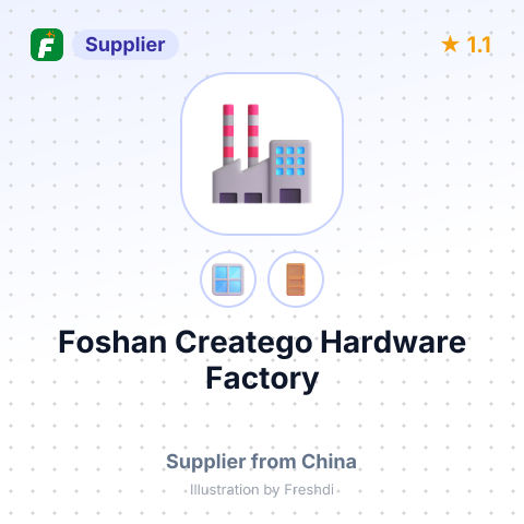 Foshan Creatego Hardware Factory – summary card, no photo uploaded yet
