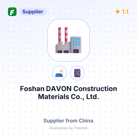 Foshan DAVON Construction Materials Co., Ltd. – summary card, no photo uploaded yet