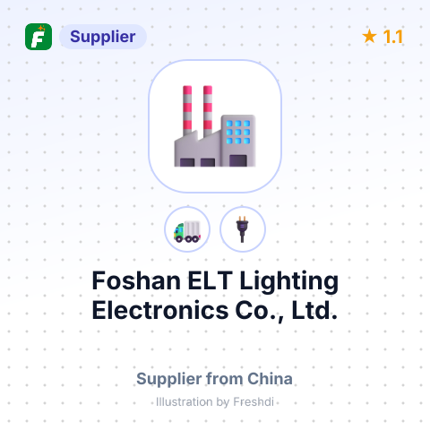 Foshan ELT Lighting Electronics Co., Ltd. – summary card, no photo uploaded yet