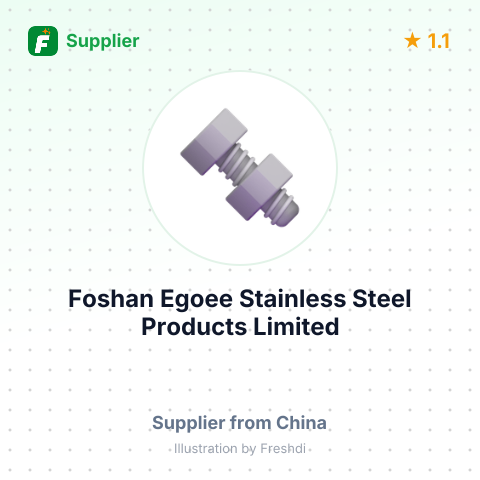 Foshan Egoee Stainless Steel Products Limited – summary card, no photo uploaded yet
