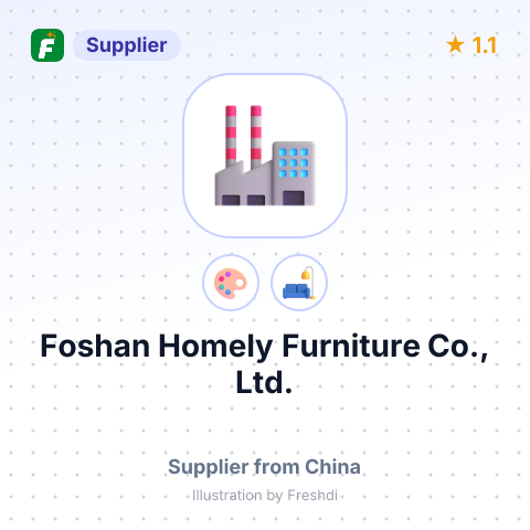 Foshan Homely Furniture Co., Ltd. – summary card, no photo uploaded yet