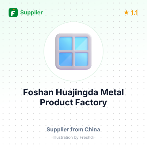 Foshan Huajingda Metal Product Factory – summary card, no photo uploaded yet