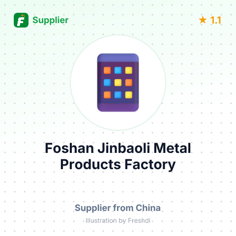 Foshan Jinbaoli Metal Products Factory – summary card, no photo uploaded yet