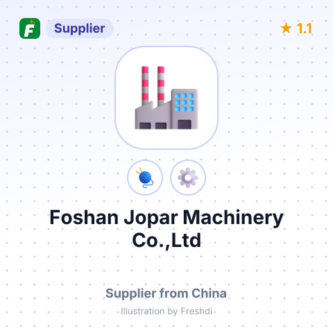 Foshan Jopar Machinery Co.,Ltd – summary card, no photo uploaded yet