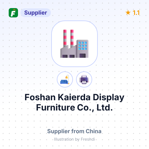 Foshan Kaierda Display Furniture Co., Ltd. – summary card, no photo uploaded yet