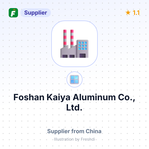 Foshan Kaiya Aluminum Co., Ltd. – summary card, no photo uploaded yet