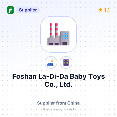 Foshan La-Di-Da Baby Toys Co., Ltd. – summary card, no photo uploaded yet