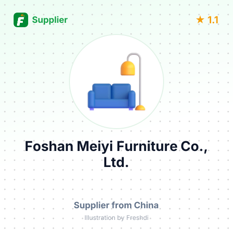 Foshan Meiyi Furniture Co., Ltd. – summary card, no photo uploaded yet