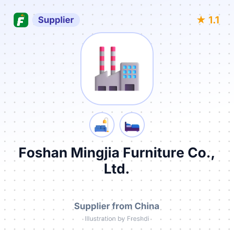 Foshan Mingjia Furniture Co., Ltd. – summary card, no photo uploaded yet