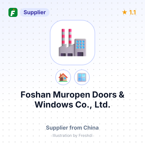 Foshan Muropen Doors & Windows Co., Ltd. – summary card, no photo uploaded yet