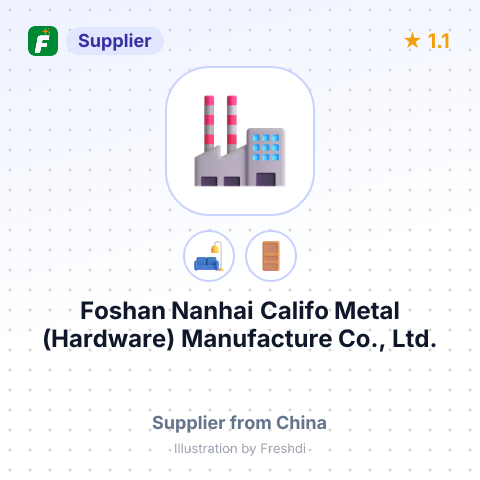 Foshan Nanhai Califo Metal (Hardware) Manufacture Co., Ltd. – summary card, no photo uploaded yet