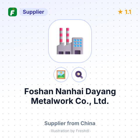 Foshan Nanhai Dayang Metalwork Co., Ltd. – summary card, no photo uploaded yet