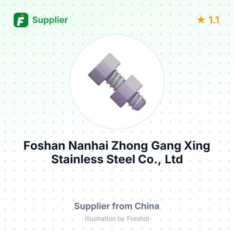 Foshan Nanhai Zhong Gang Xing Stainless Steel Co., Ltd – summary card, no photo uploaded yet