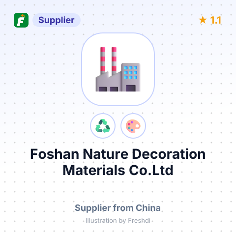 Foshan Nature Decoration Materials Co.Ltd – summary card, no photo uploaded yet