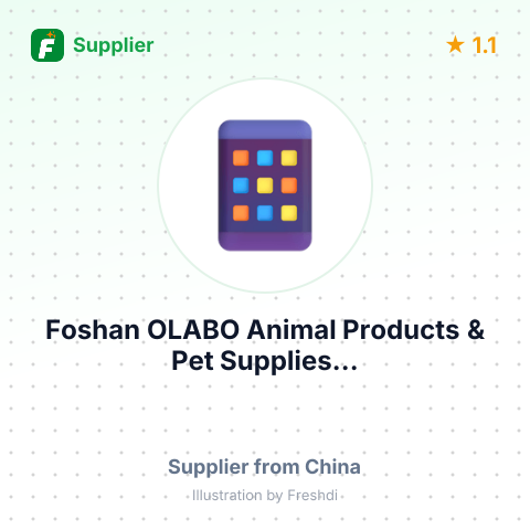 Foshan OLABO Animal Products & Pet Supplies... – summary card, no photo uploaded yet