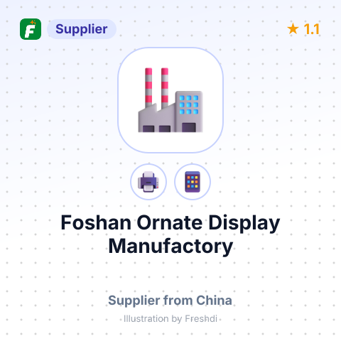 Foshan Ornate Display Manufactory – summary card, no photo uploaded yet