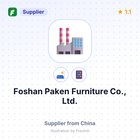 Foshan Paken Furniture Co., Ltd. – summary card, no photo uploaded yet