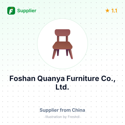 Foshan Quanya Furniture Co., Ltd. – summary card, no photo uploaded yet
