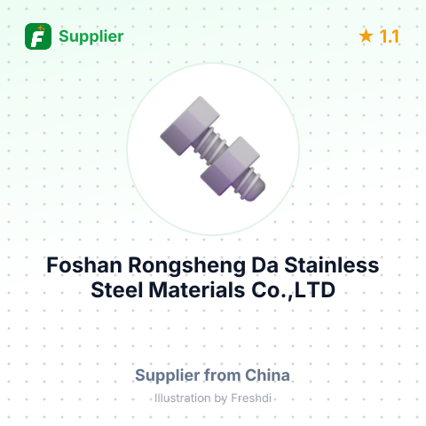 Foshan Rongsheng Da Stainless Steel Materials Co.,LTD – summary card, no photo uploaded yet