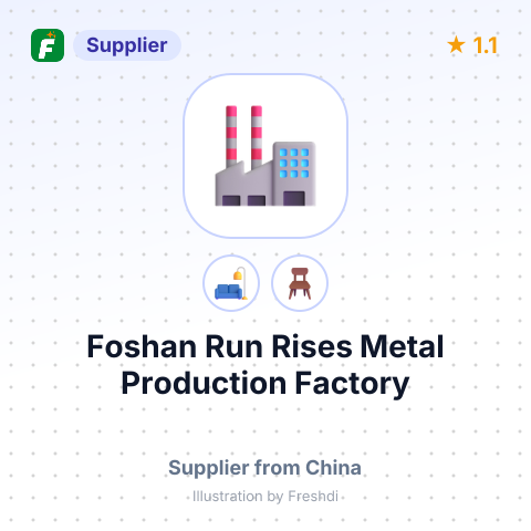 Foshan Run Rises Metal Production Factory – summary card, no photo uploaded yet