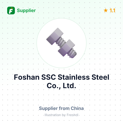 Foshan SSC Stainless Steel Co., Ltd. – summary card, no photo uploaded yet