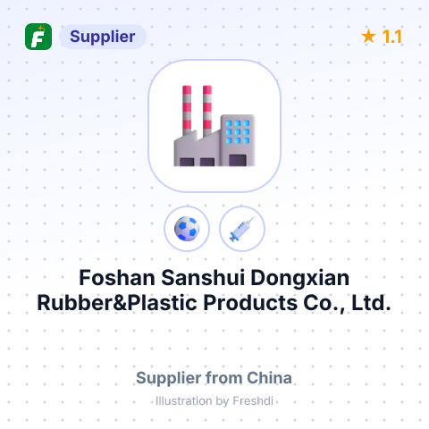Foshan Sanshui Dongxian Rubber&Plastic Products Co., Ltd. – summary card, no photo uploaded yet