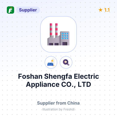 Foshan Shengfa Electric Appliance CO., LTD – summary card, no photo uploaded yet