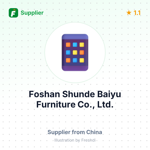 Foshan Shunde Baiyu Furniture Co., Ltd. – summary card, no photo uploaded yet