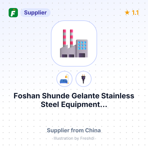 Foshan Shunde Gelante Stainless Steel Equipment... – summary card, no photo uploaded yet