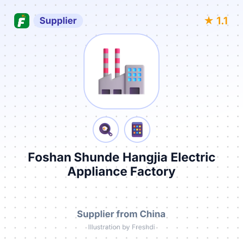 Foshan Shunde Hangjia Electric Appliance Factory – summary card, no photo uploaded yet