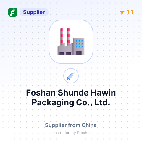 Foshan Shunde Hawin Packaging Co., Ltd. – summary card, no photo uploaded yet