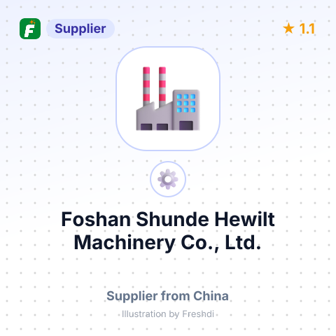 Foshan Shunde Hewilt Machinery Co., Ltd. – summary card, no photo uploaded yet
