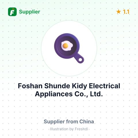 Foshan Shunde Kidy Electrical Appliances Co., Ltd. – summary card, no photo uploaded yet