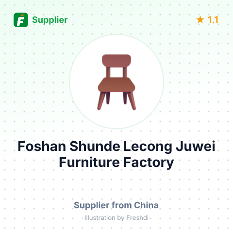 Foshan Shunde Lecong Juwei Furniture Factory – summary card, no photo uploaded yet