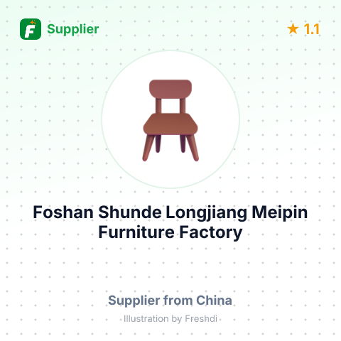 Foshan Shunde Longjiang Meipin Furniture Factory – summary card, no photo uploaded yet